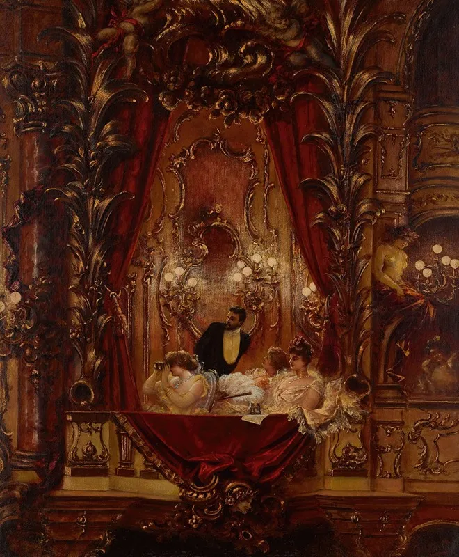 A Night At The Opera Wall Art by Carl Kahler - High-Resolution Digital Print