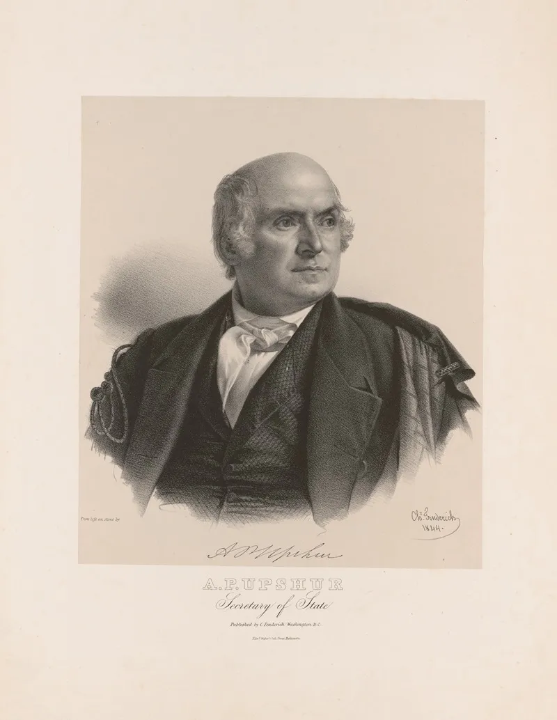 A P Upshur Secretary Of State Wall Art by Charles Fenderich - High-Resolution Digital Print