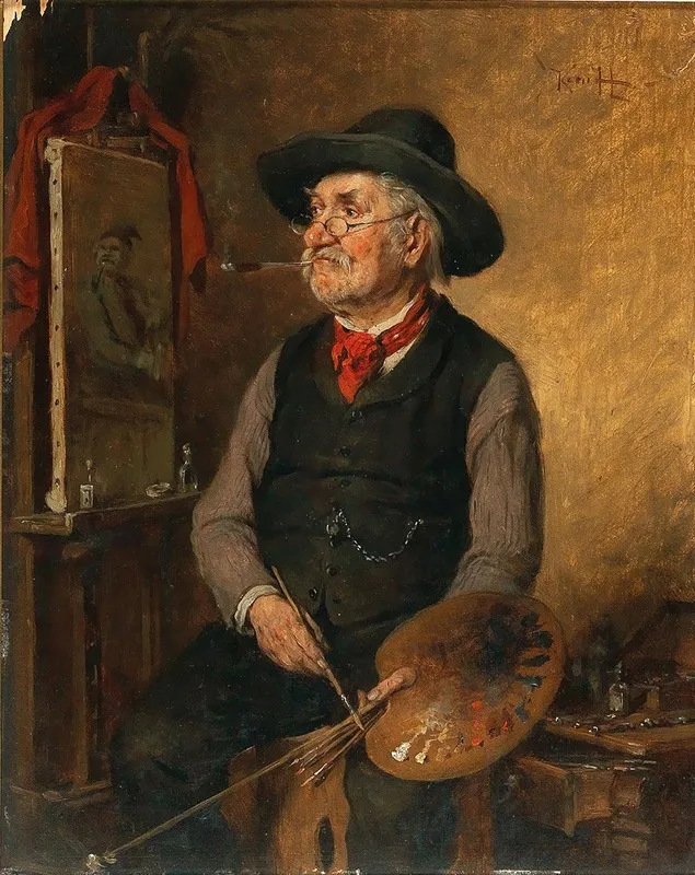 A Painter At The Easel