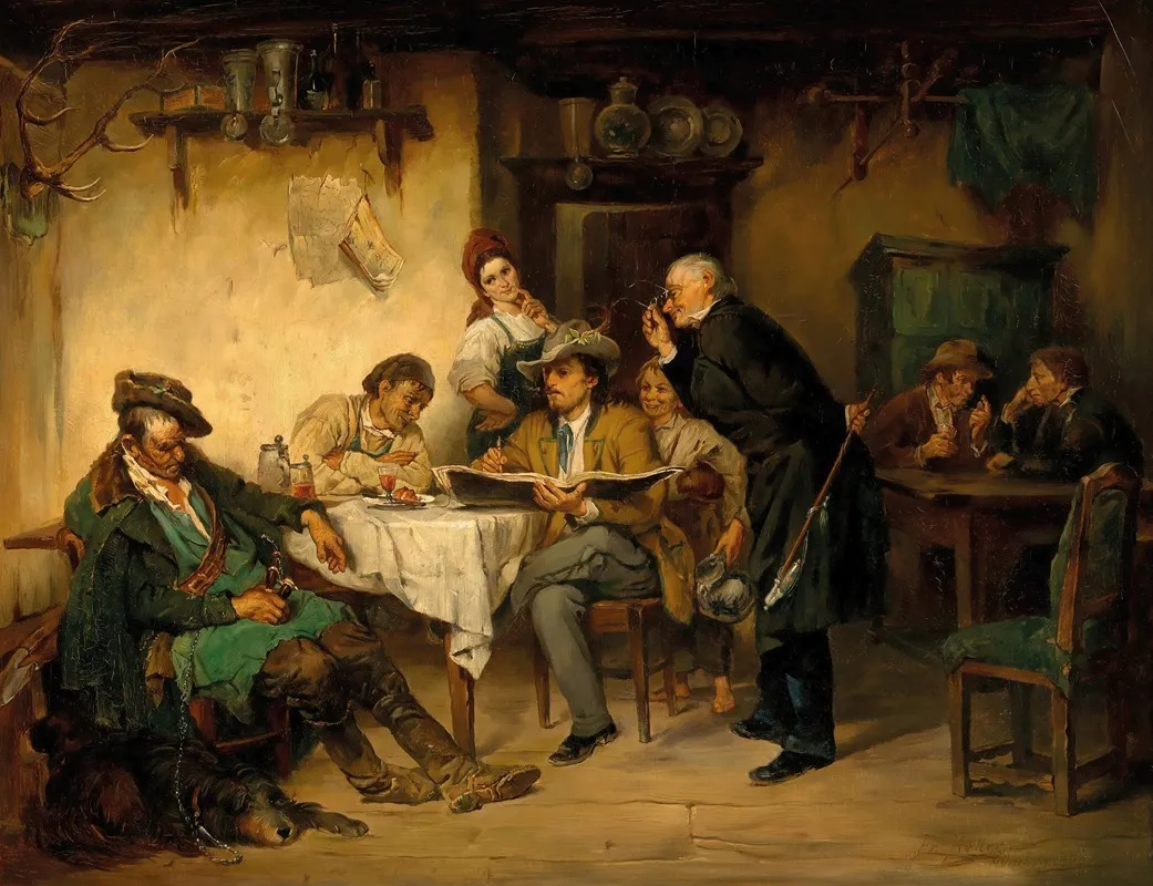 A Painter In A Tavern