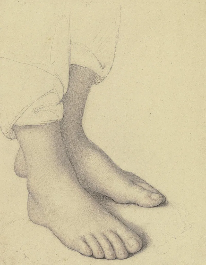 A Pair Of Feet Wall Art by Marie Ellenrieder - High-Resolution Digital Print