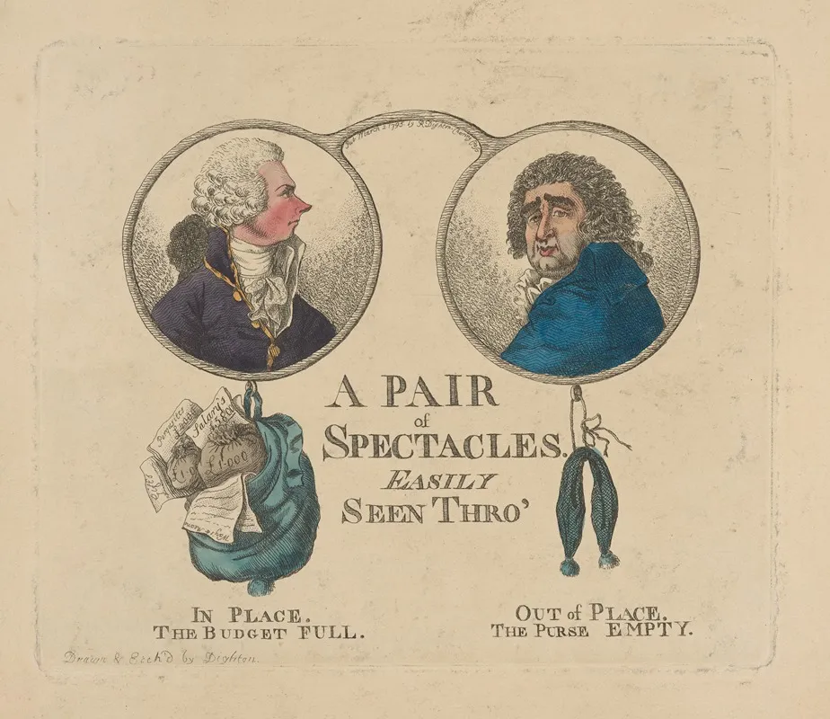 A Pair Of Spectacles Easily Seen Thro Wall Art by Robert Dighton - High-Resolution Digital Print