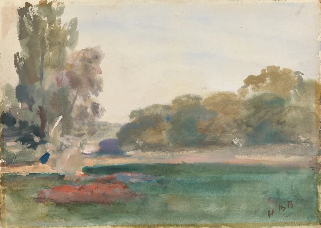 A Park Wall Art by Hercules Brabazon Brabazon - High-Resolution Digital Print