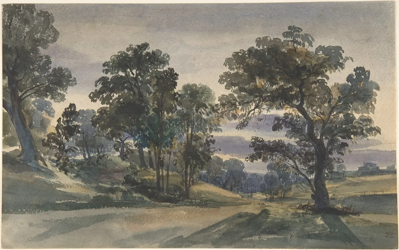 A Parkland View At Dusk