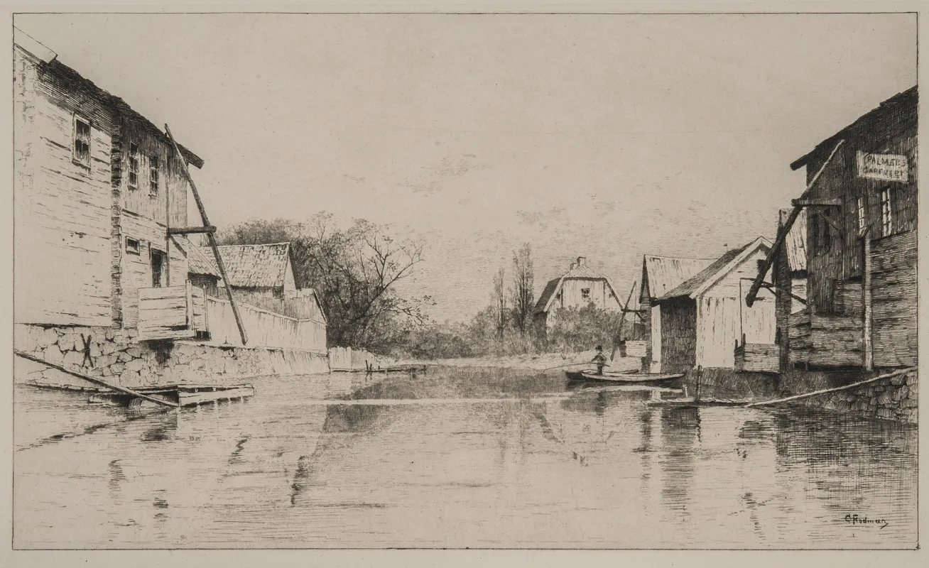 A Part Of Kopingsan Wall Art by Karl Samuel Flodman - High-Resolution Digital Print
