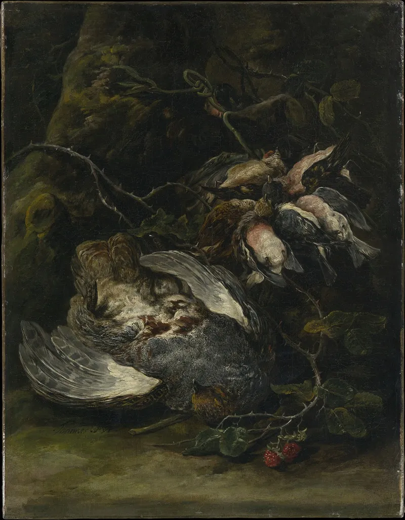A Partridge And Small Game Birds Wall Art by Jan Fyt - High-Resolution Digital Print