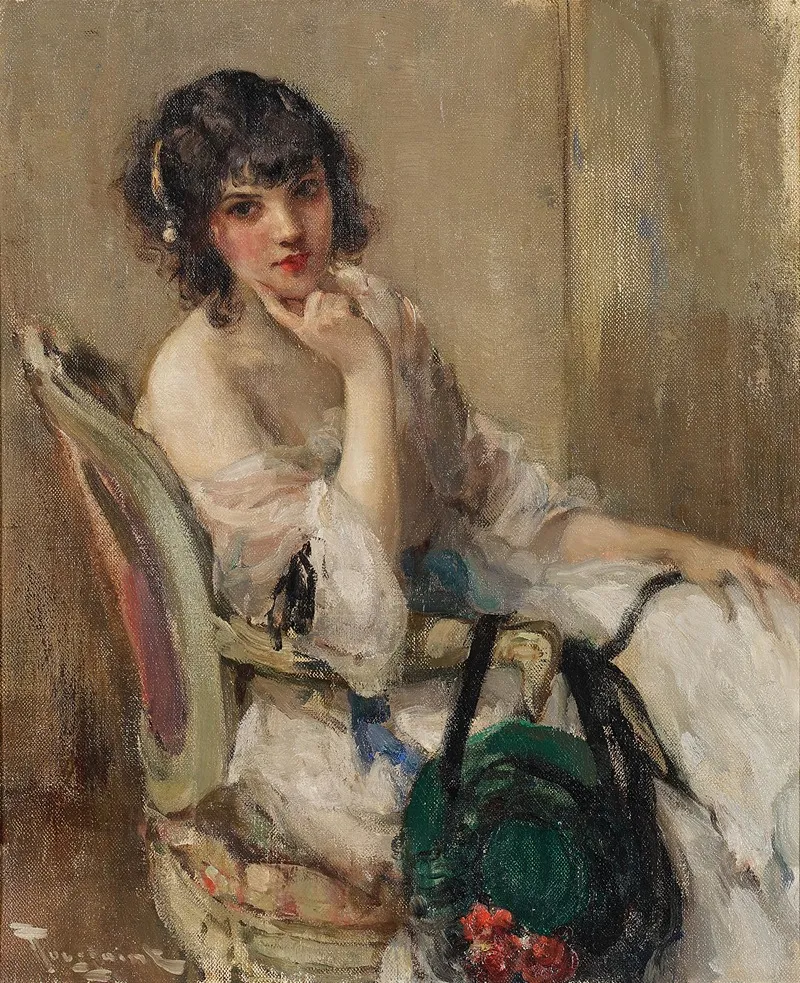 A Pensive Moment 3 Wall Art by Fernand Toussaint - High-Resolution Digital Print