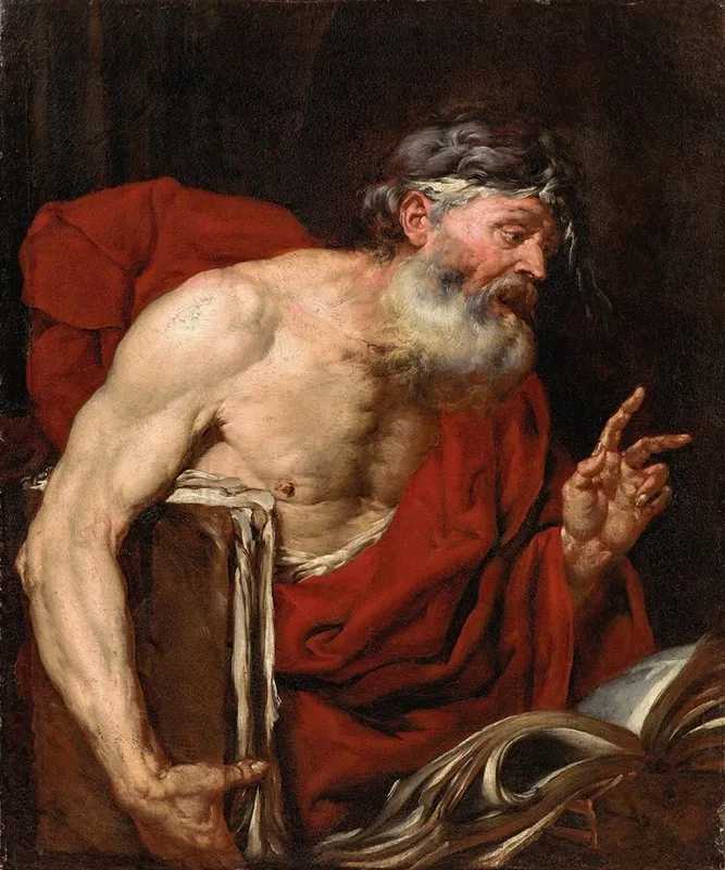 A Philosopher 4 Wall Art by Giovanni Battista Langetti - High-Resolution Digital Print