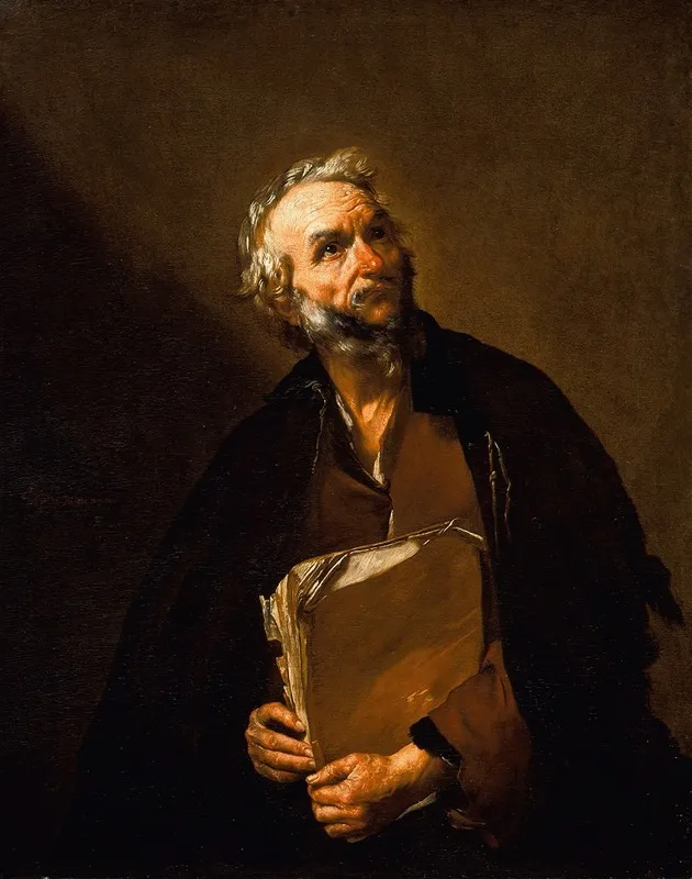 A Philosopher Wall Art by Jusepe de Ribera - High-Resolution Digital Print