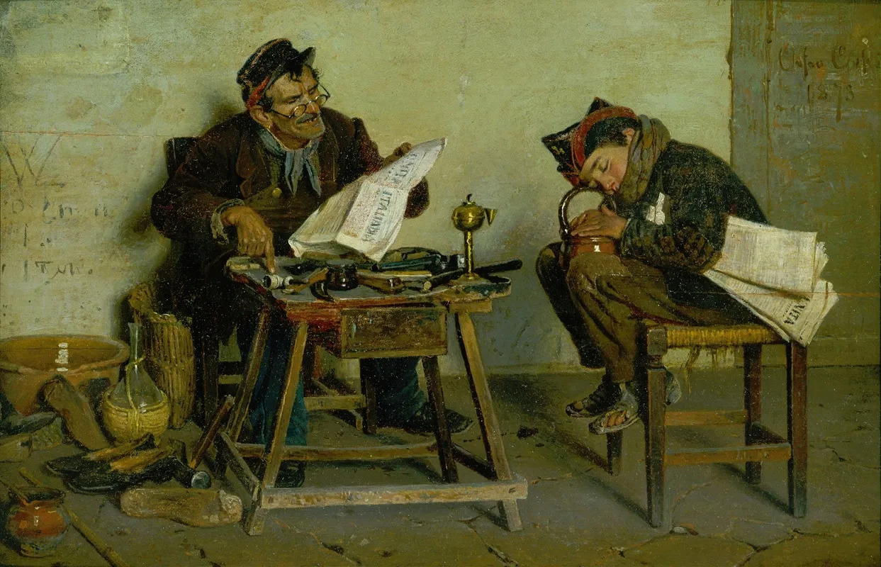 A Political Cobbler Wall Art by Orfeo Orfei - High-Resolution Digital Print