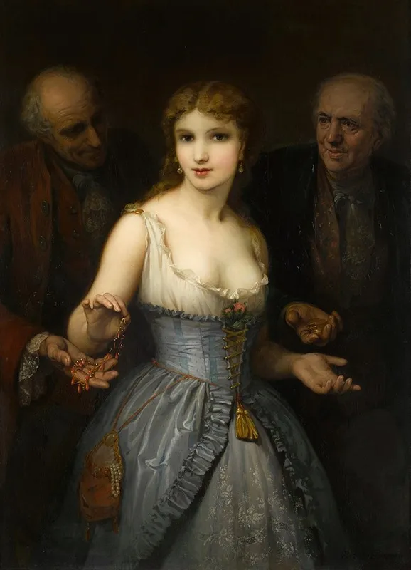 A Popular Courtesan Wall Art by Stéphane Baron - High-Resolution Digital Print