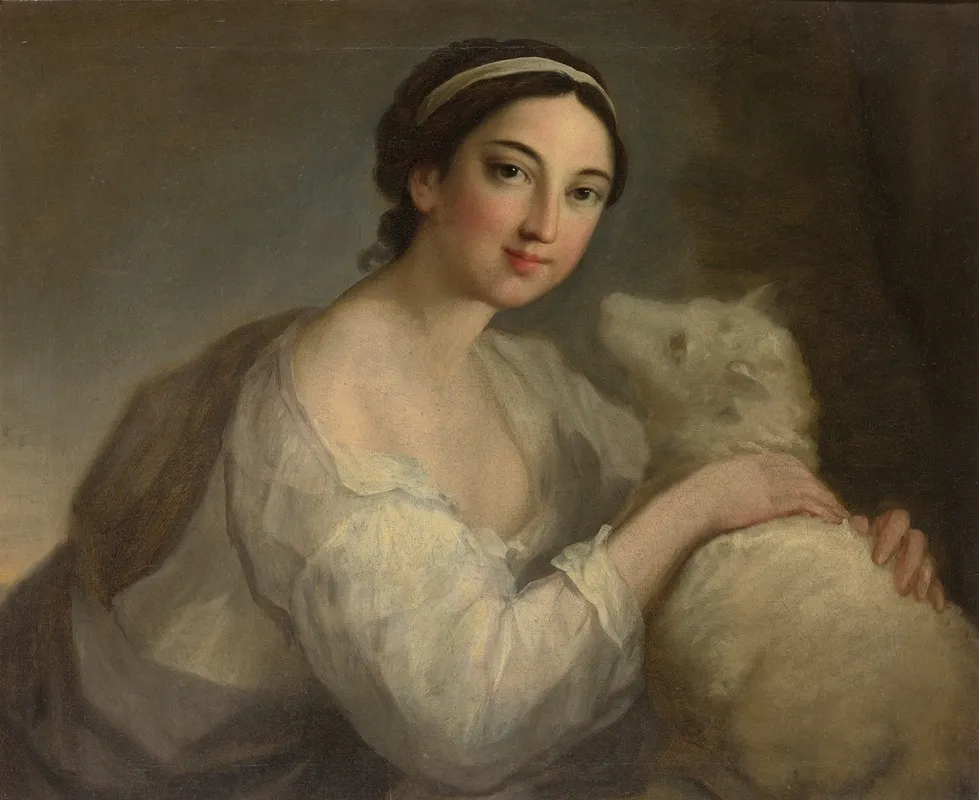 A Portrait Of A Lady As Innocence Wall Art by William Hoare of Bath - High-Resolution Digital Print
