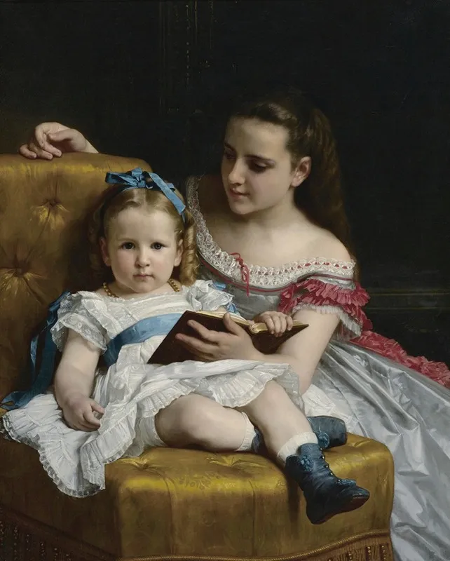 A Portrait Of Eva And Frances Johnston