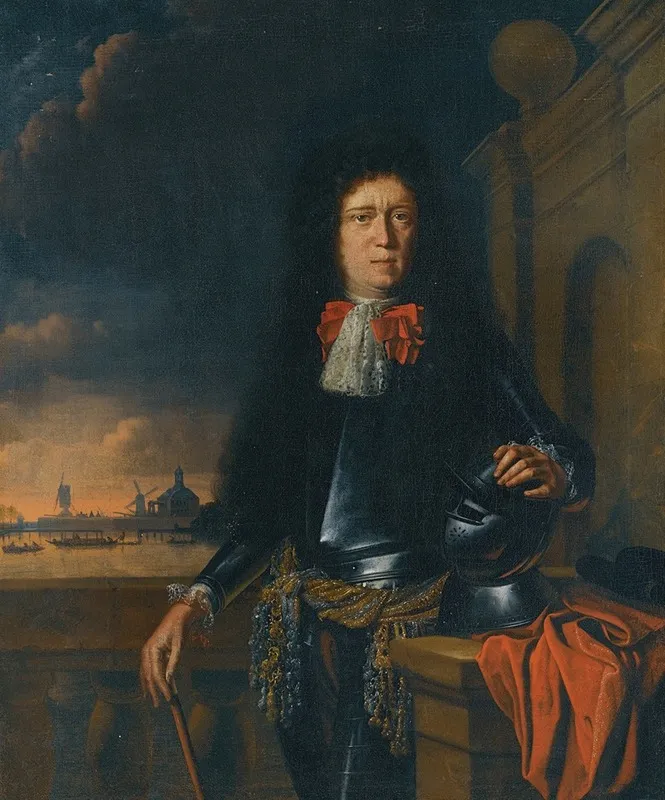 A Portrait Of Jan Van Broeckhuizen 1649 1707 Wall Art by Follower of Ludolf Backhuysen - High-Resolution Digital Print