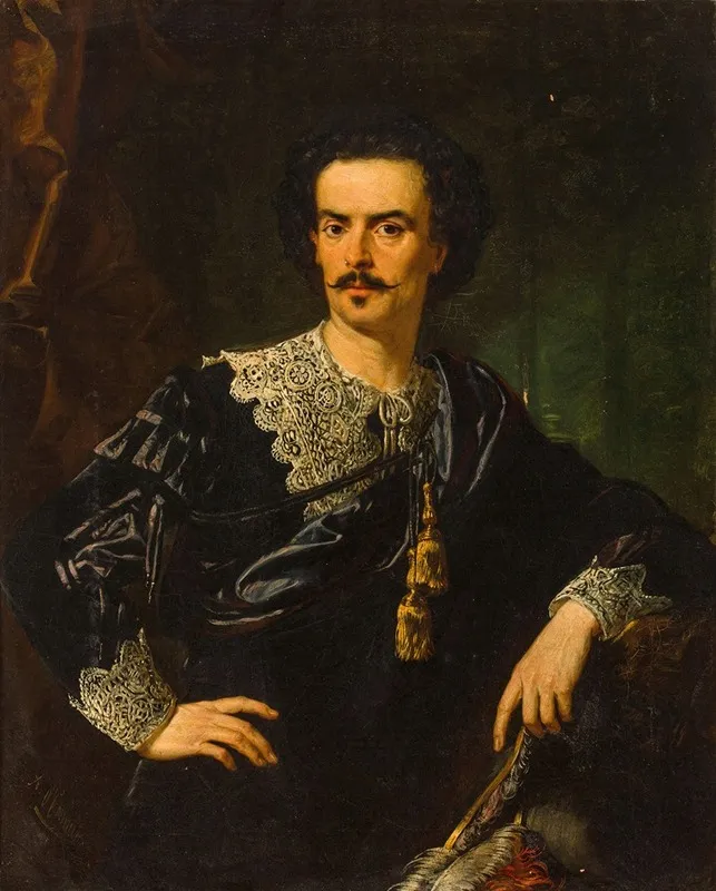 A Portrait Of King Louis Ii Of Bavaria Wall Art by Frédérique Emilie-Auguste O'Connell - High-Resolution Digital Print