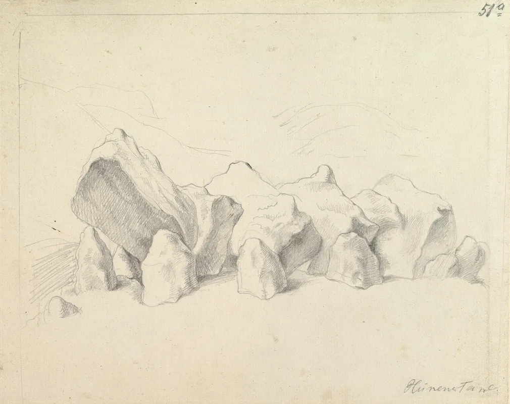 A Prehistoric Stone Circle On A Mound An Extensive Landscape Beyond Wall Art by Johann Heinrich Wilhelm Tischbein - High-Resolution Digital Print