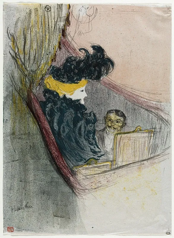 A Princely Idyl Clara Ward Wall Art by Henri de Toulouse-Lautrec - High-Resolution Digital Print