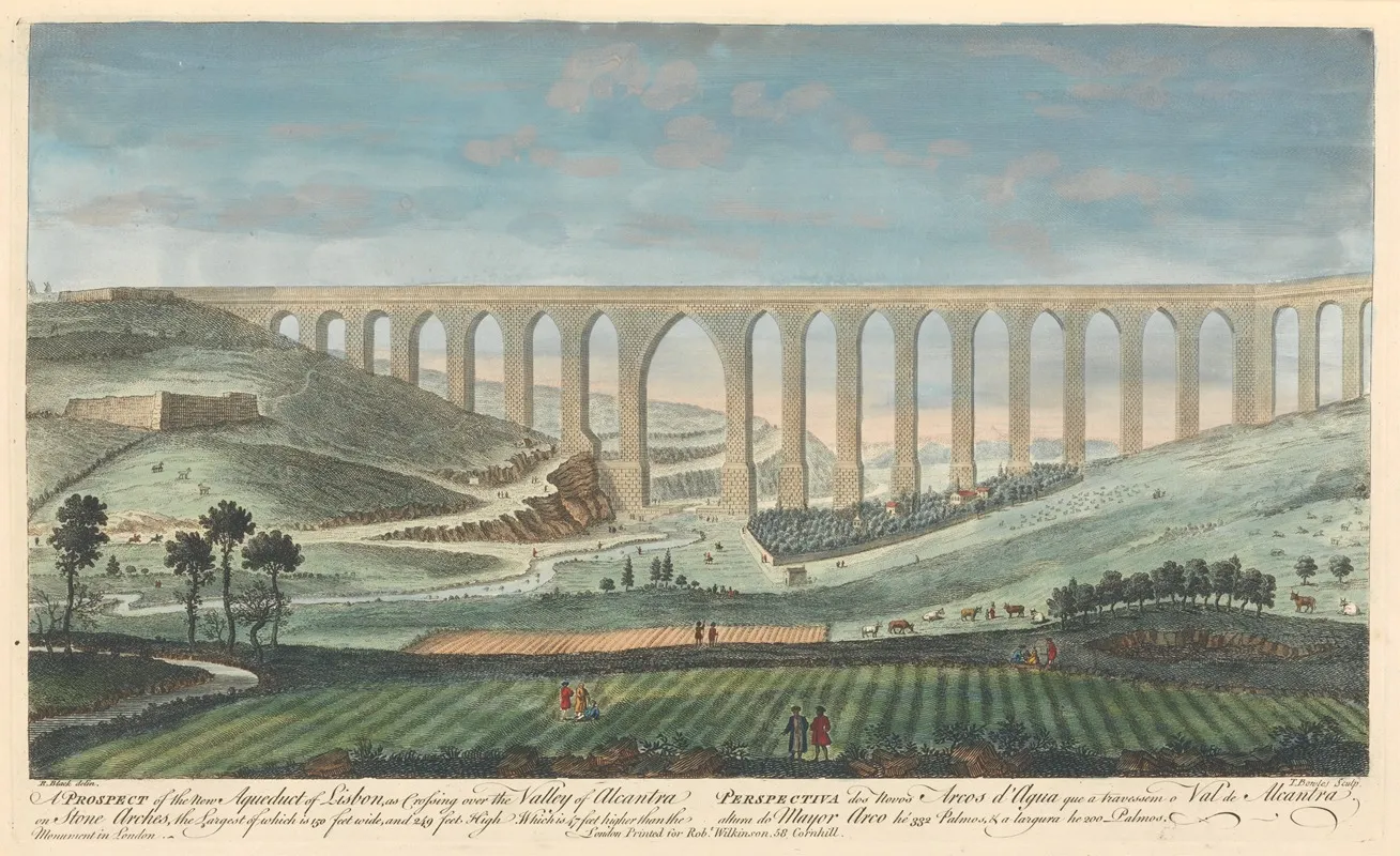 A Prospect Of The New Aqueduct Of Lisbon