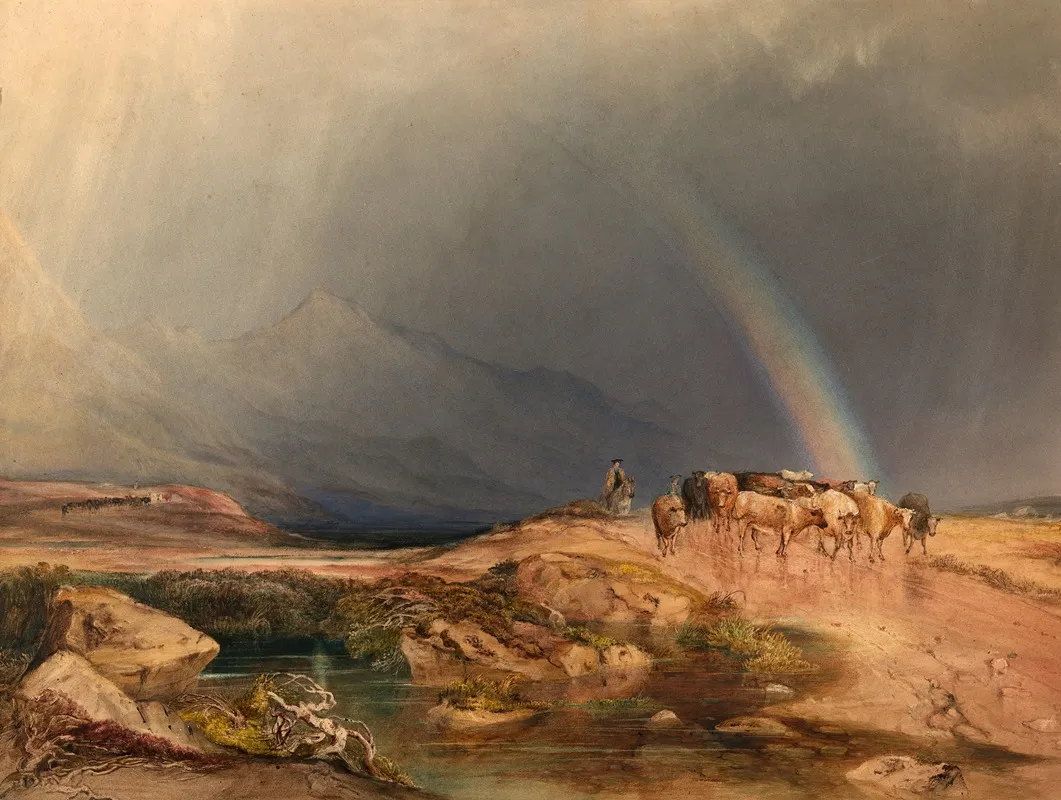 A Rain Shower In The Scottish Highlands