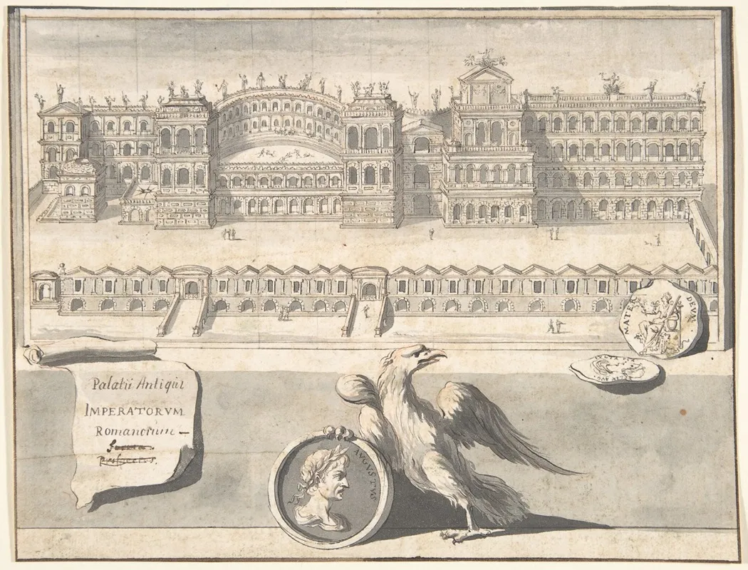 A Reconstructed View Of The Palace On The Palantine Hill Wall Art by Jan Goeree - High-Resolution Digital Print