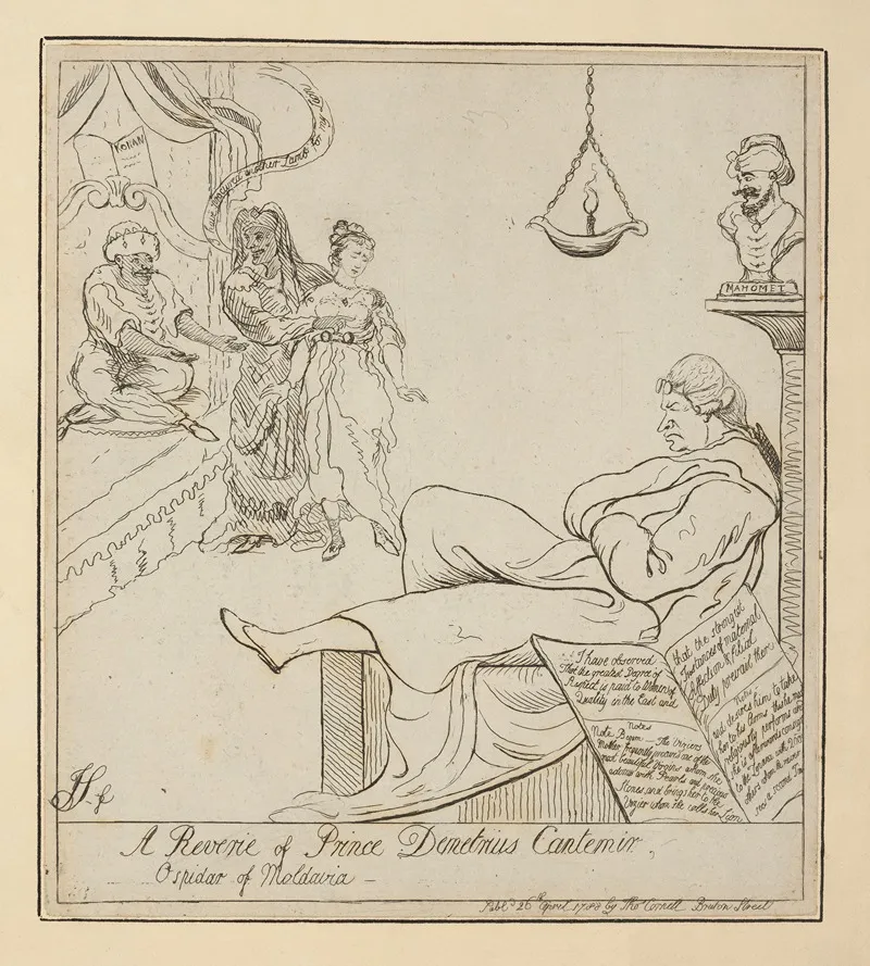A Reverie Of Prince Demetrius Cantemir Ospidar Of Moldavia Wall Art by James Sayers - High-Resolution Digital Print