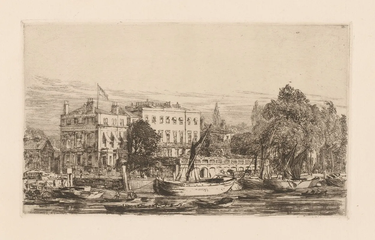 A Richemond Sur La Tamise Wall Art by Arthur Evershed - High-Resolution Digital Print