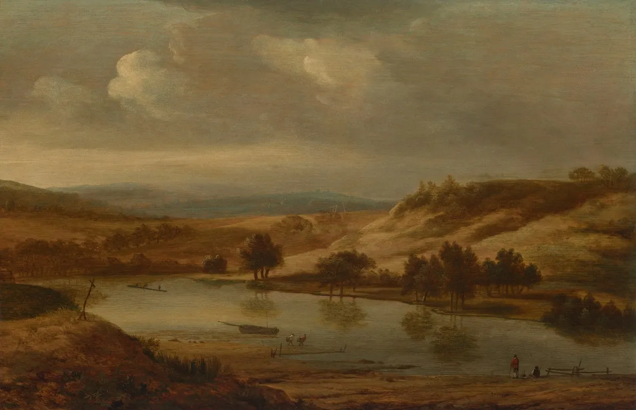 A River Landscape 12 Wall Art by Jan van der Meer the Younger - High-Resolution Digital Print