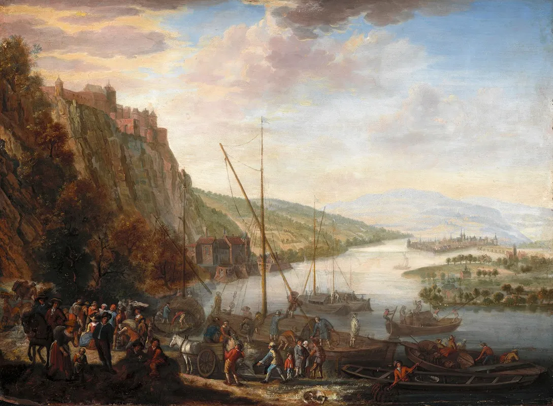 A River Landscape 4 Wall Art by Barend van Kalraet - High-Resolution Digital Print