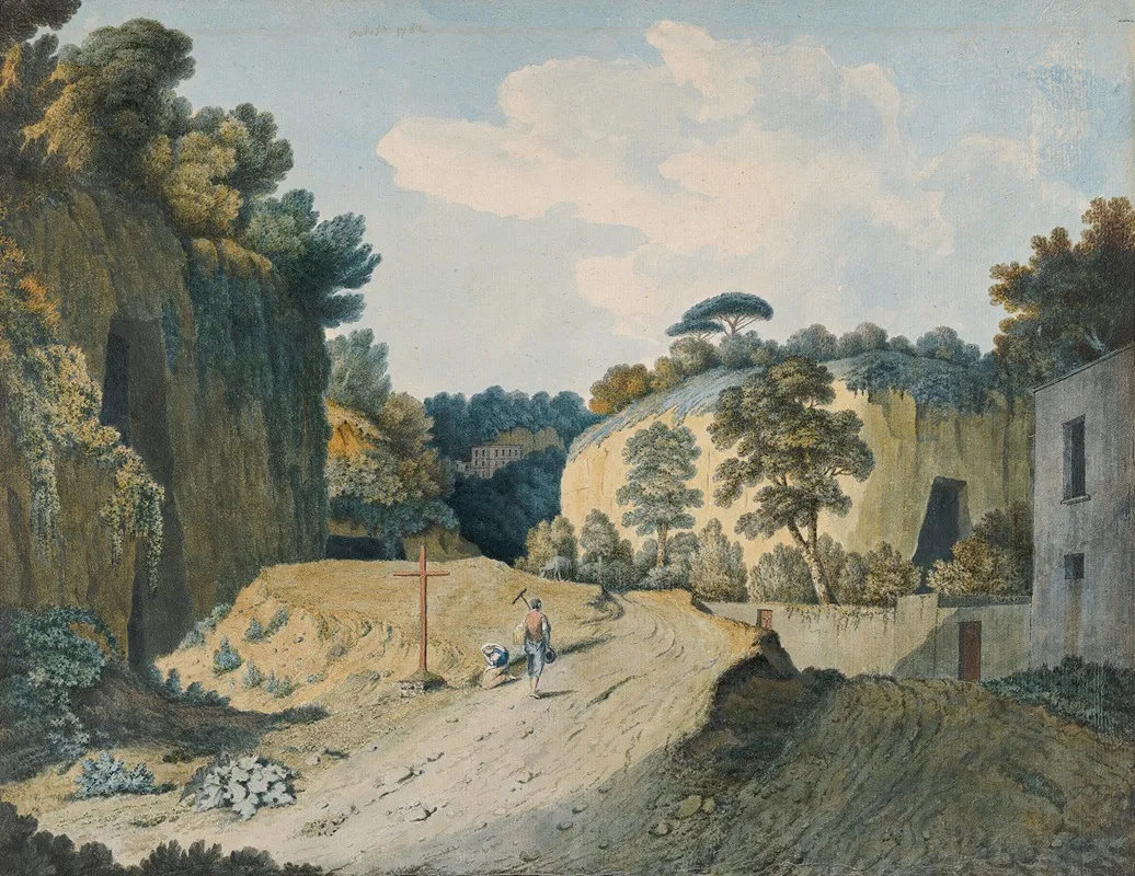 A Road In A Gorge Near Naples