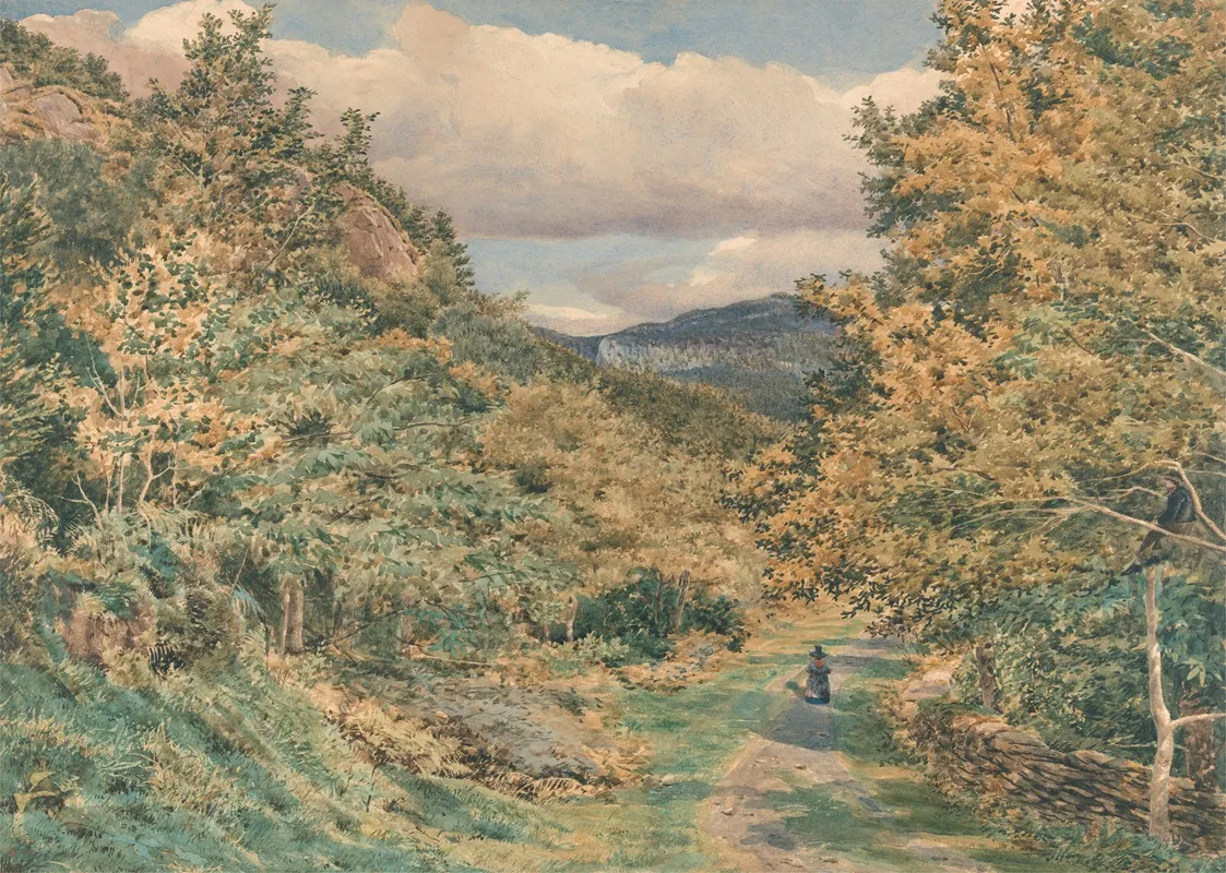 A Road Near Bettws Y Coed Wall Art by George Price Boyce - High-Resolution Digital Print