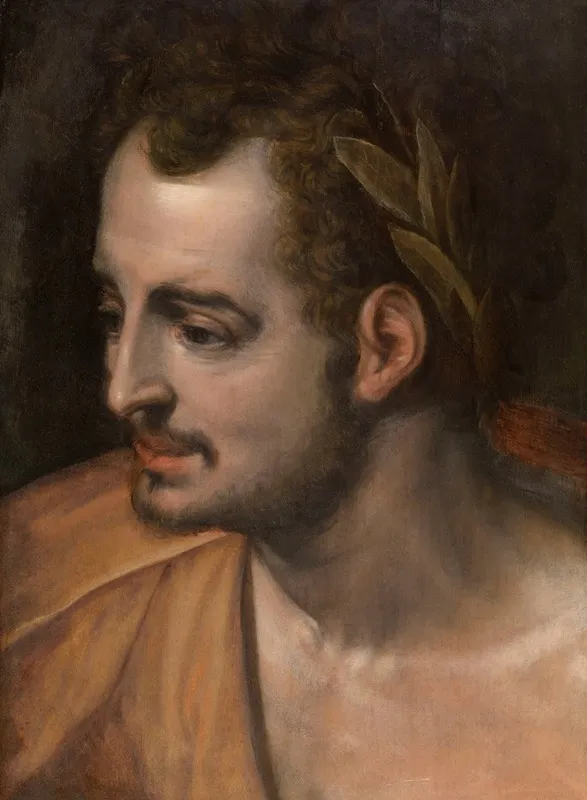 A Roman Emperor Wall Art by Frans Floris - High-Resolution Digital Print