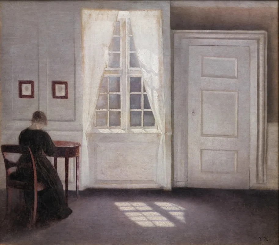 A Room In The Artists Home In Strandgade Copenhagen With The Artists Wife