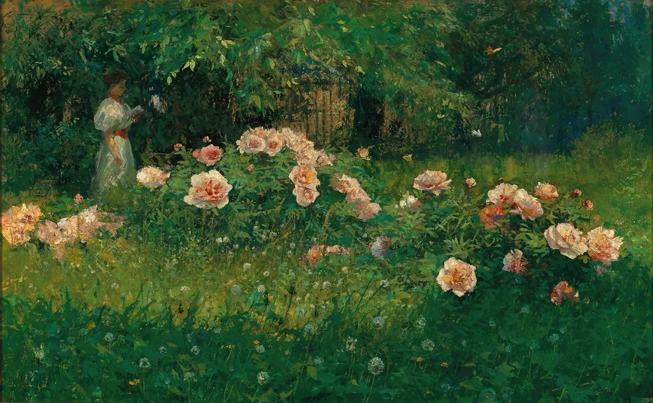 A Rose Garden 2 Wall Art by Alois Kalvoda - High-Resolution Digital Print