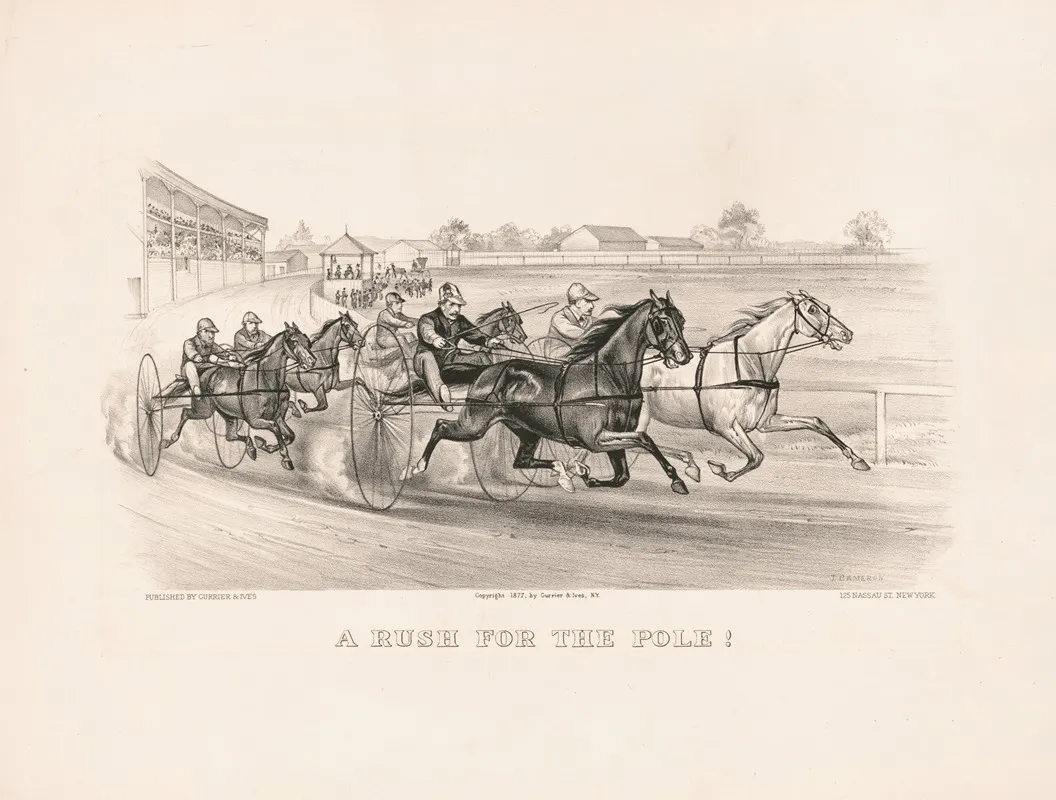 A Rush For The Pole Wall Art by John Cameron - High-Resolution Digital Print