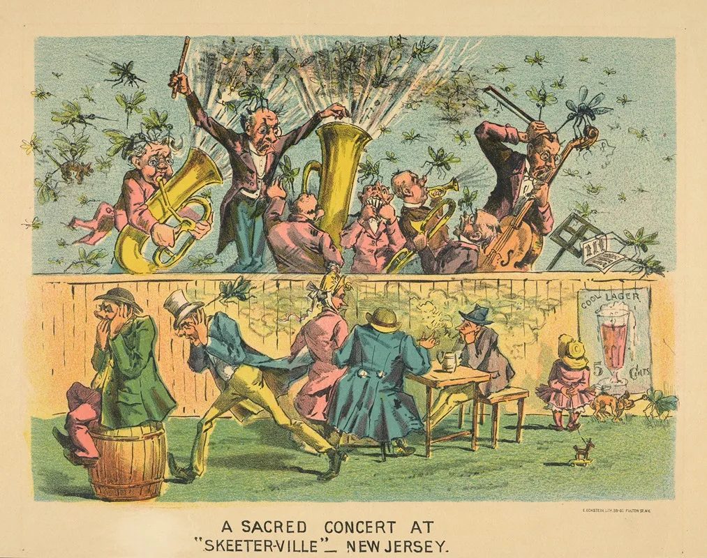 A Sacred Concert At Skeeter Ville New Jersey Wall Art by E. Eckstein - High-Resolution Digital Print