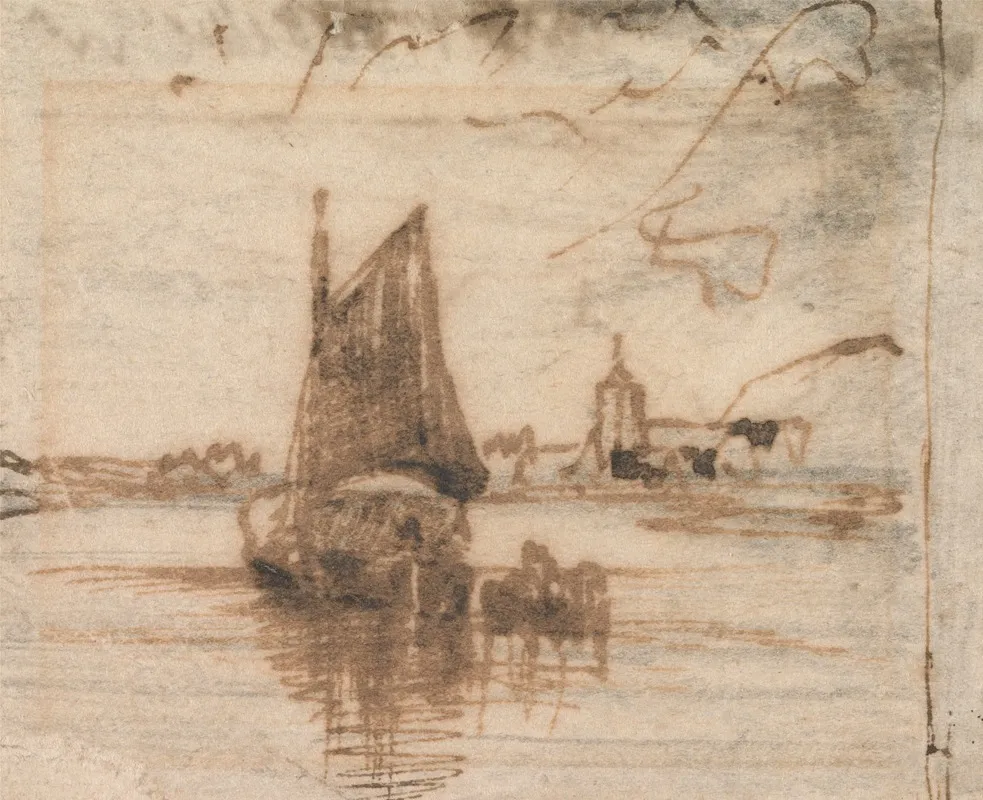 A Sailing Boat Becalmed