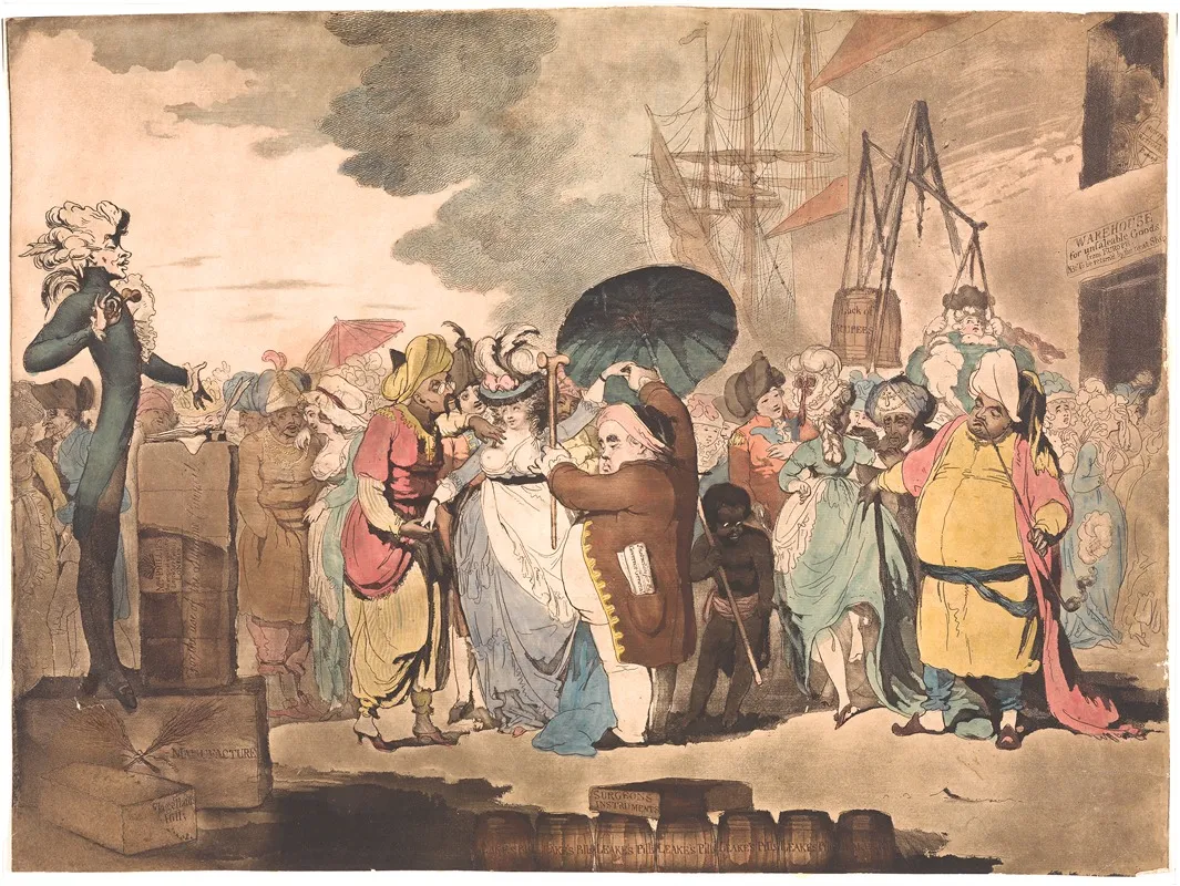 A Sale Of English Beauties In The East Indies