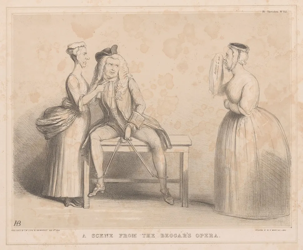 A Scene From The Beggars Opera Wall Art by John Doyle - High-Resolution Digital Print