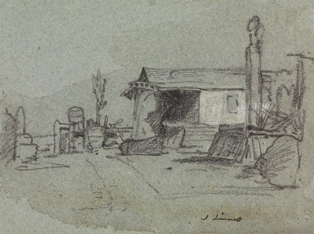 A Scene In The Edgware Road London Wall Art by John Linnell - High-Resolution Digital Print