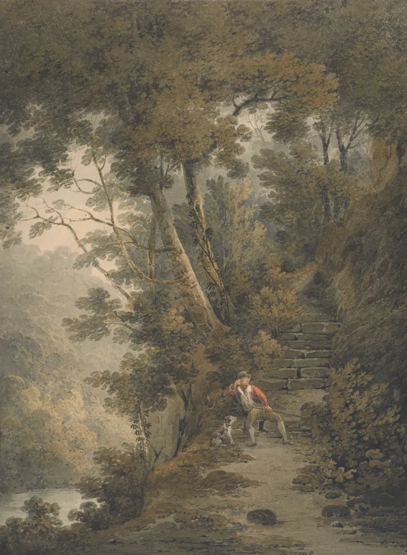 A Scene In The Woods At Bolton Abbey Yorkshire Wall Art by James Bourne - High-Resolution Digital Print
