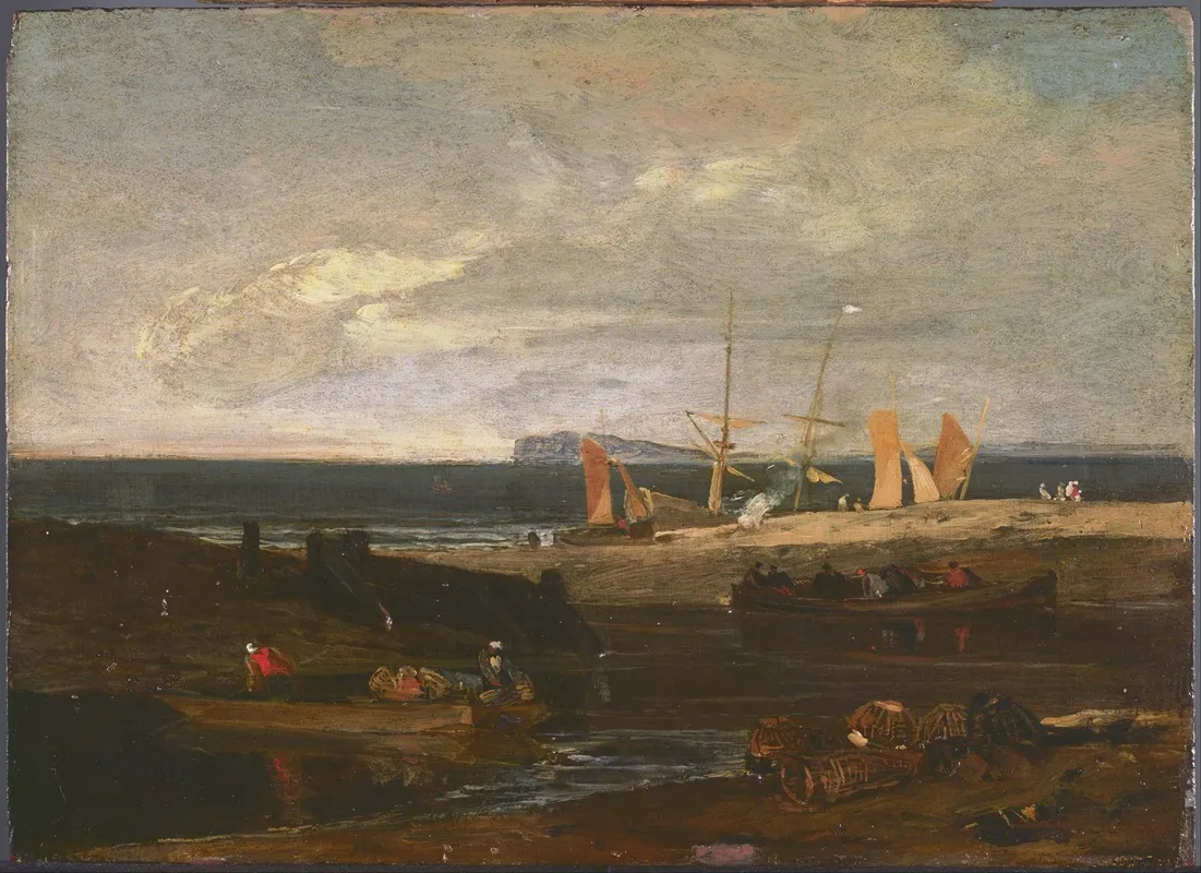 A Scene On The English Coast Wall Art by Joseph Mallord William Turner - High-Resolution Digital Print