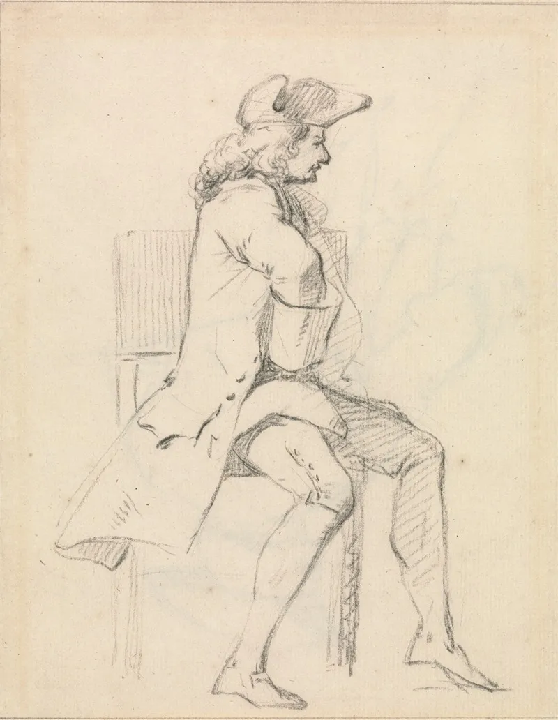 A Seated Man 2 Wall Art by John Dunthorne - High-Resolution Digital Print