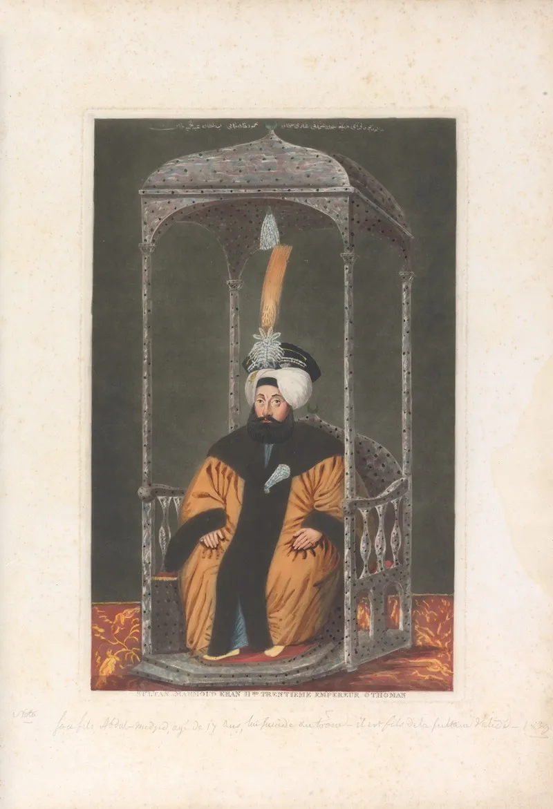 A Series Of Portraits Of The Emperors Of Turkey Pl 04 Wall Art by John Young - High-Resolution Digital Print