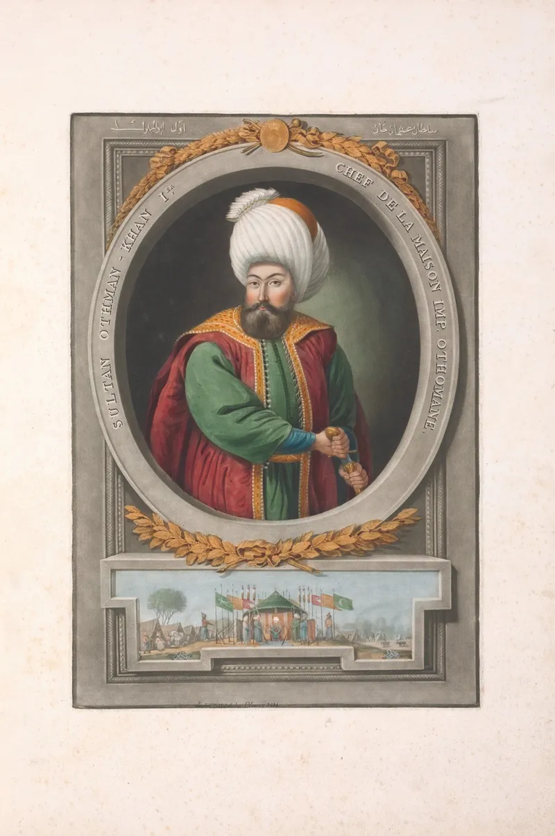 A Series Of Portraits Of The Emperors Of Turkey Pl 05 Wall Art by John Young - High-Resolution Digital Print