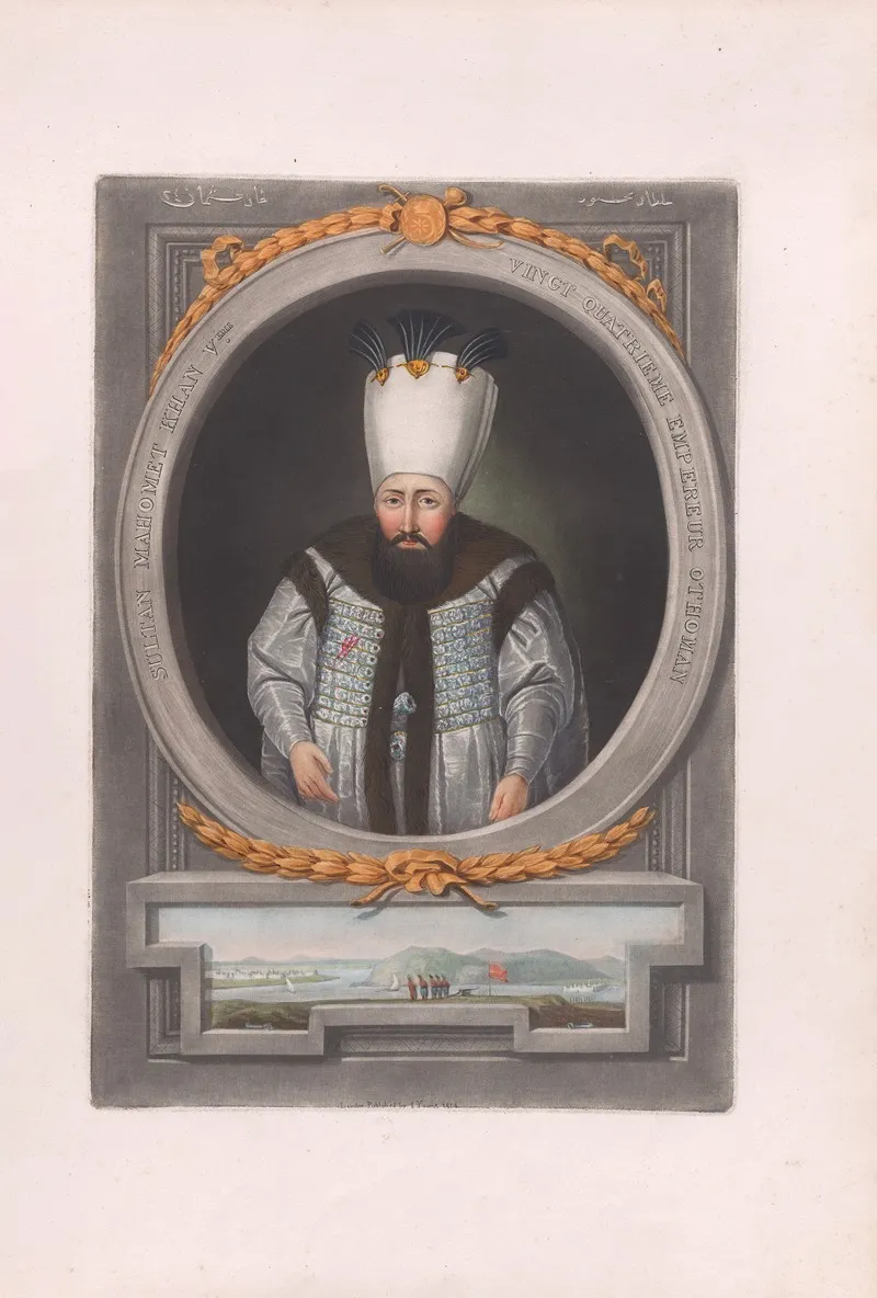 A Series Of Portraits Of The Emperors Of Turkey Pl 06 Wall Art by John Young - High-Resolution Digital Print