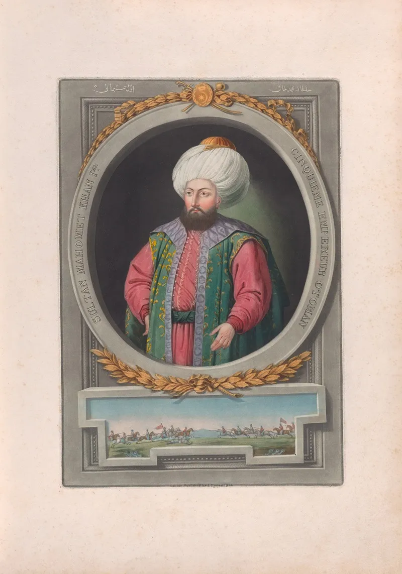 A Series Of Portraits Of The Emperors Of Turkey Pl 11 Wall Art by John Young - High-Resolution Digital Print