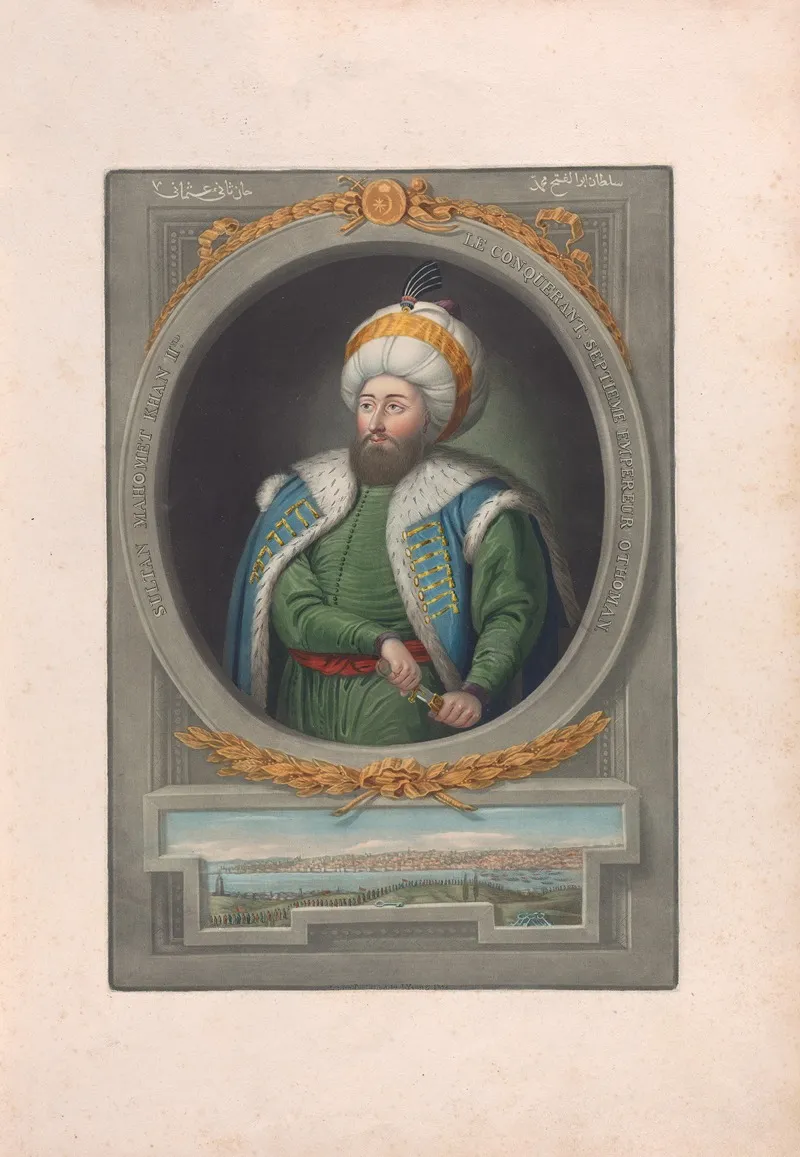 A Series Of Portraits Of The Emperors Of Turkey Pl 13 Wall Art by John Young - High-Resolution Digital Print
