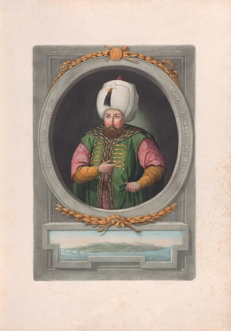 A Series Of Portraits Of The Emperors Of Turkey Pl 17 Wall Art by John Young - High-Resolution Digital Print
