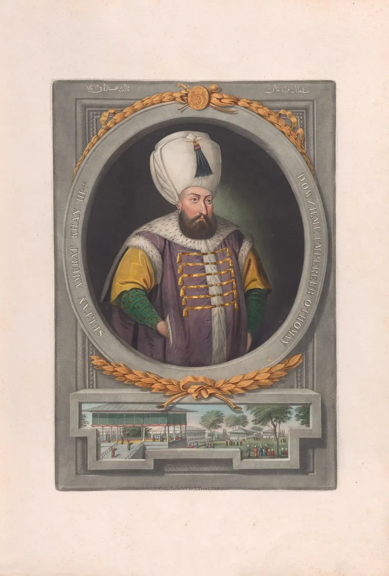 A Series Of Portraits Of The Emperors Of Turkey Pl 18 Wall Art by John Young - High-Resolution Digital Print