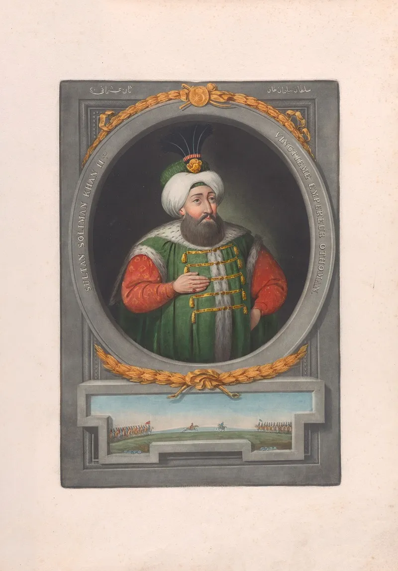 A Series Of Portraits Of The Emperors Of Turkey Pl 26 Wall Art by John Young - High-Resolution Digital Print